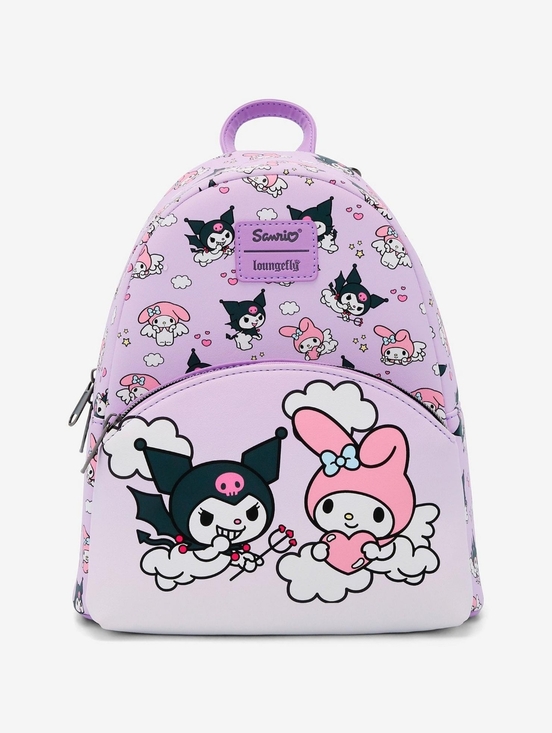Sanrio × Loungefly • Kuromi & My Melody Angel & Devil Mini Backpack - Picture 4 of 4